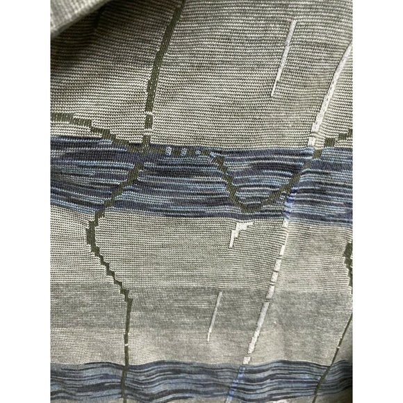 Greg Norman 3 Button Polo Shirt, M Pre-owned, Unique Pattern, 100% Cotton - Picture 2 of 8